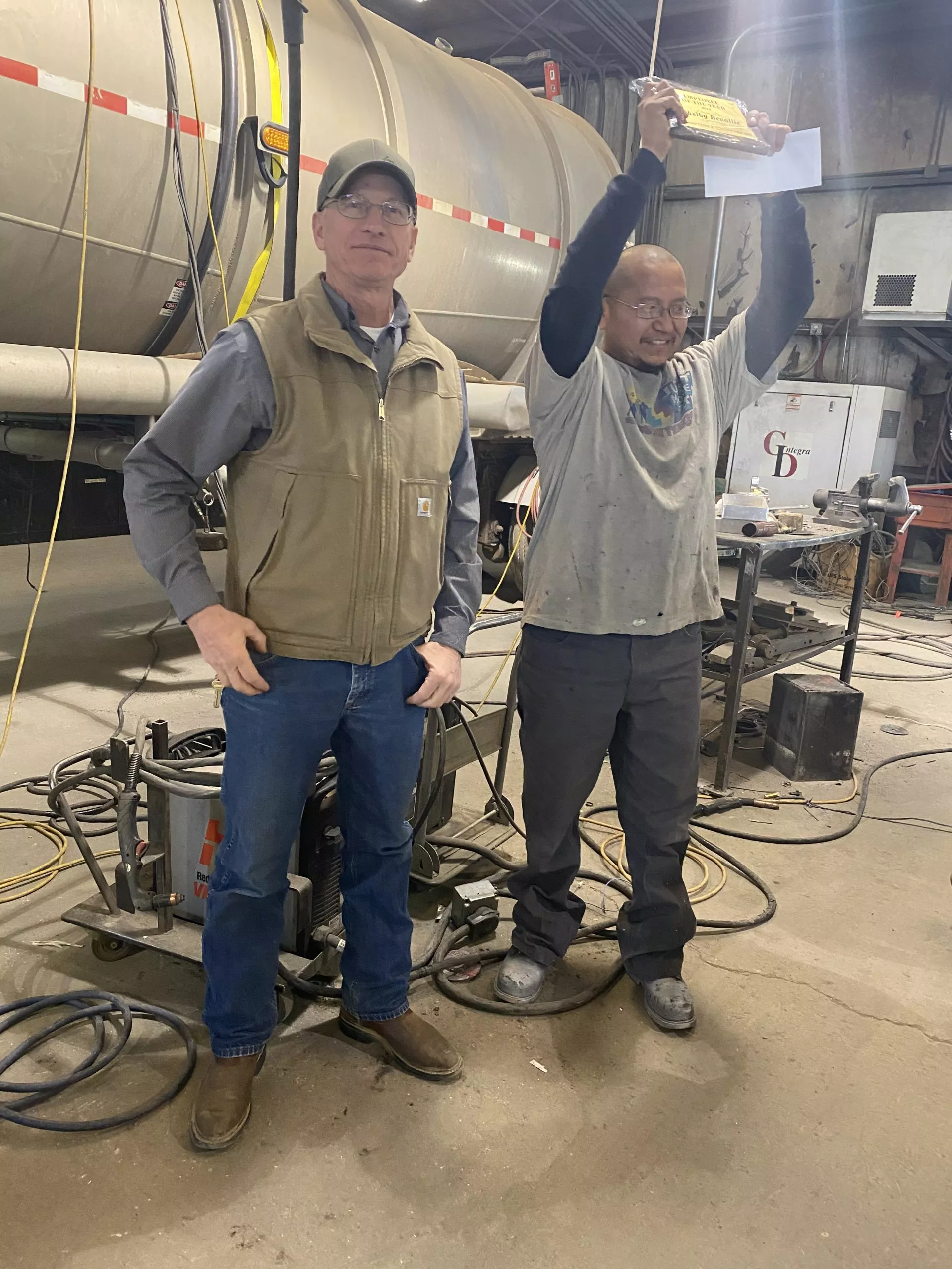 Largo Tank & Equipment fabrication team in the Farmington shop