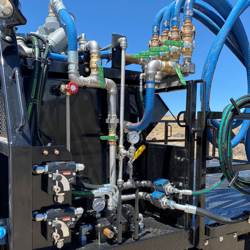 Chemical treater truck