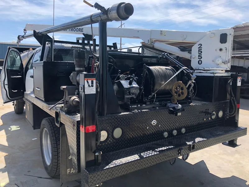 Refurbished truck body remounted on a new chassis at Largo Tank & Equipment